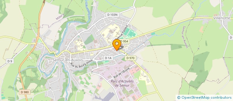 localisation de l'entreprise MADAME CAROLINE COGNET à SEMUR-EN-AUXOIS