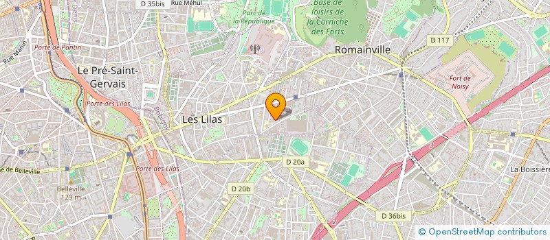 localisation de l'entreprise MADAME CAROLINE COLIN  LES LILAS