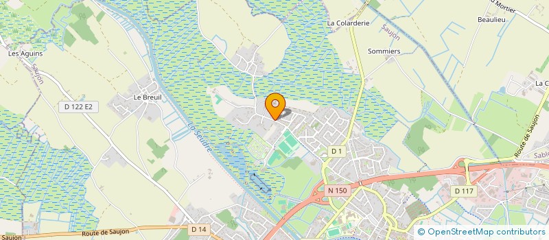 localisation de l'entreprise MADAME CAROLINE COLIN-MORNAS  SAUJON