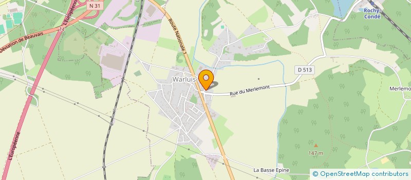 localisation de l'entreprise MADAME CAROLINE COLINET  WARLUIS