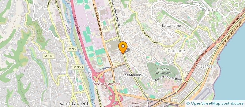 localisation de l'entreprise MADAME CAROLINE COMBET  SAINT-LAURENT-DU-VAR