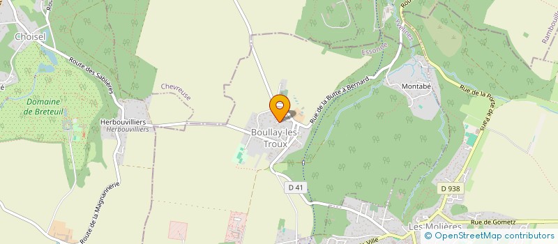 localisation de l'entreprise MADAME CAROLINE COMELLI  BOULLAY-LES-TROUX