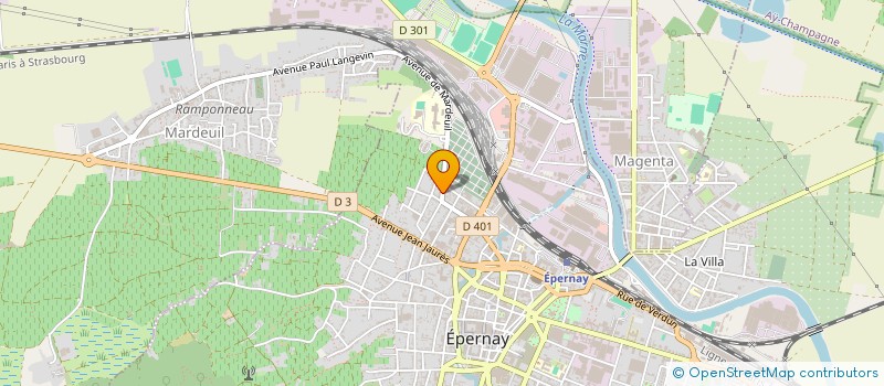 localisation de l'entreprise MADAME CAROLINE CORBIER  EPERNAY