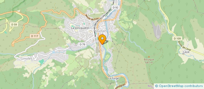 localisation de l'entreprise MADAME CAROLINE CORBY à QUILLAN