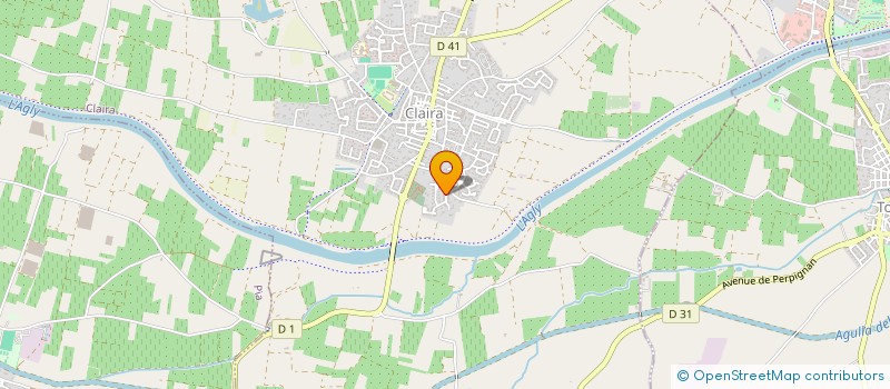 localisation de l'entreprise MADAME CAROLINE COSTA  CLAIRA