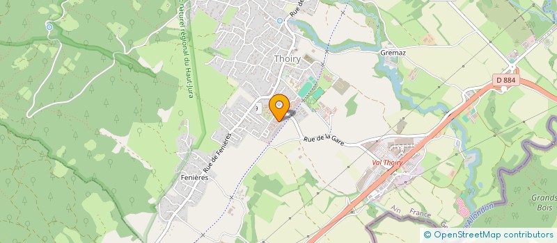 localisation de l'entreprise MADAME CAROLINE COTTIN  THOIRY