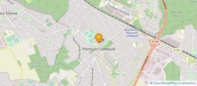 localisation de l'entreprise MADAME CAROLINE COUDE à PONTAULT-COMBAULT