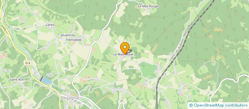 localisation de l'entreprise MADAME CAROLINE COUDERC à DEGAGNAC
