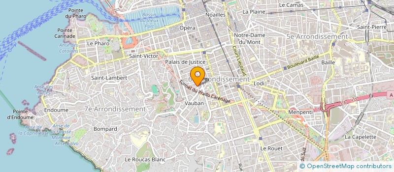 localisation de l'entreprise MADAME CAROLINE COUDY à MARSEILLE
