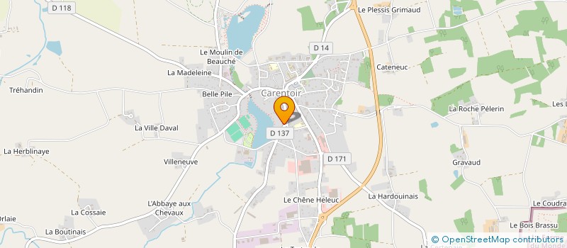 localisation de l'entreprise MADAME CAROLINE COUE  CARENTOIR