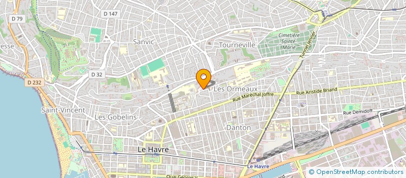 localisation de l'entreprise MADAME CAROLINE COUPPEY à LE HAVRE