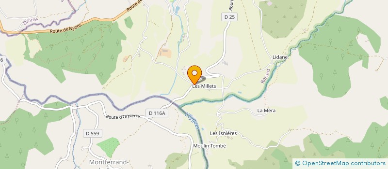 localisation de l'entreprise MADAME CAROLINE COURONNE à ROSANS
