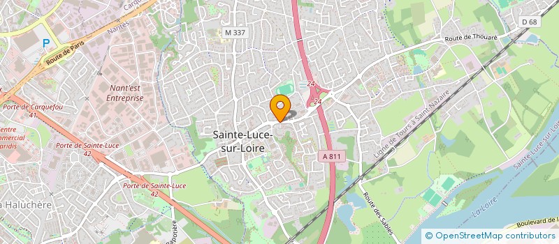 localisation de l'entreprise MADAME CAROLINE COURROUSSE  SAINTE-LUCE-SUR-LOIRE