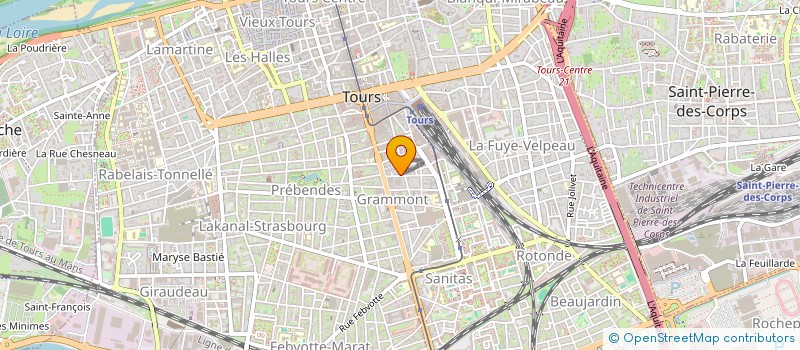 localisation de l'entreprise MADAME CAROLINE COURTEMANCHE  TOURS