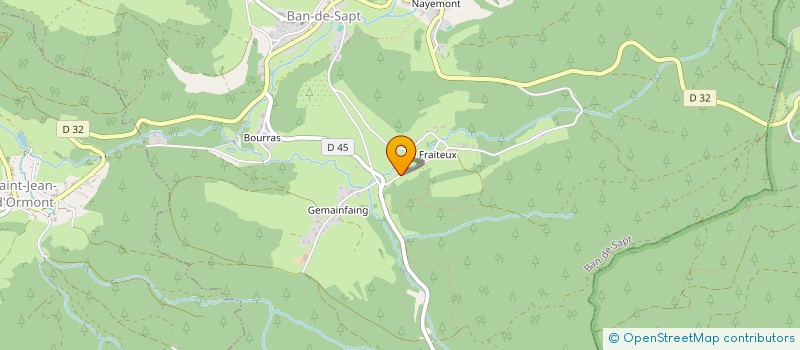 localisation de l'entreprise MADAME CAROLINE COUTRET  BAN-DE-SAPT