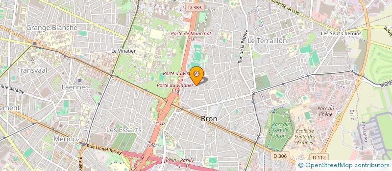 localisation de l'entreprise MADAME CAROLINE COUTURIER  BRON