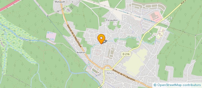 localisation de l'entreprise MADAME CAROLINE COUTURIER-BERNARD  MIOS