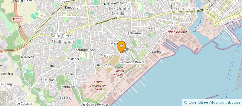 localisation de l'entreprise MADAME CAROLINE COUZINEAU à BREST