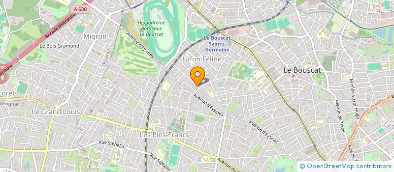 localisation de l'entreprise MADAME CAROLINE COUZINET  LE BOUSCAT