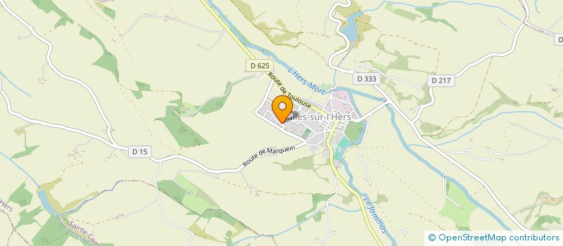 localisation de l'entreprise MADAME CAROLINE CROS  SALLES-SUR-L'HERS