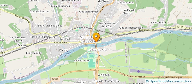 localisation de l'entreprise MADAME CAROLINE CUNAT  MONTRICHARD-VAL-DE-CHER