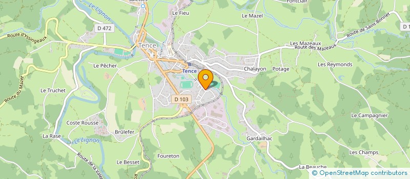 localisation de l'entreprise MADAME CAROLINE D ANTONIO  TENCE