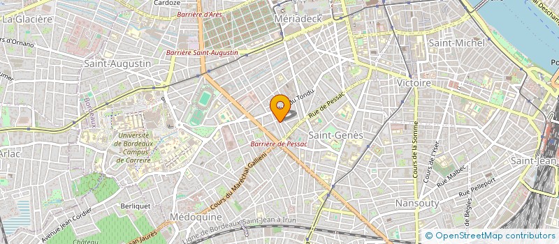 localisation de l'entreprise MADAME CAROLINE D'AUBER DE PEYRELONGUE  BORDEAUX