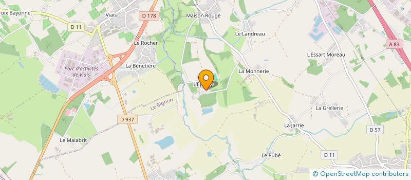 localisation de l'entreprise MADAME CAROLINE D'AVIAU DE TERNAY  LE BIGNON