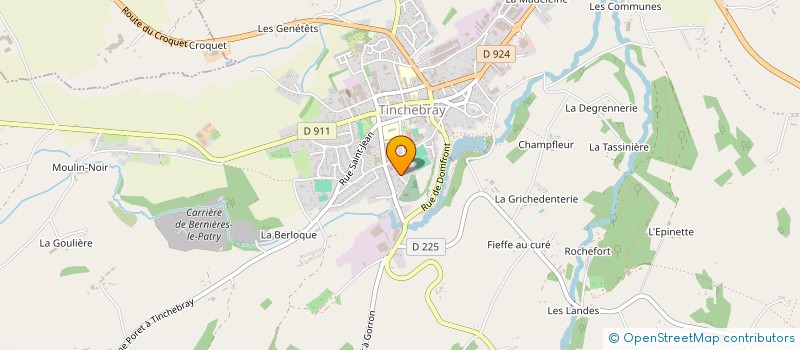 localisation de l'entreprise MADAME CAROLINE D YZARN DE FREISSINET DE VALADY à TINCHEBRAY-BOCAGE