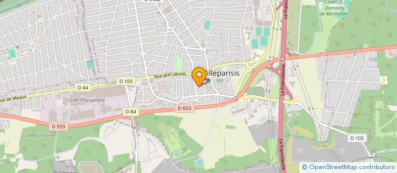 localisation de l'entreprise MADAME CAROLINE DA SILVA  VILLEPARISIS