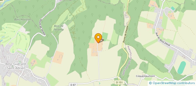 localisation de l'entreprise MADAME CAROLINE DALLIER  BOSC-GUERARD-SAINT-ADRIEN