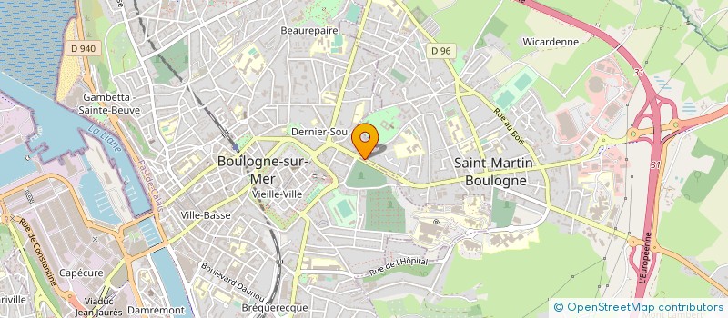 localisation de l'entreprise MADAME CAROLINE DAMBRINE à BOULOGNE-SUR-MER