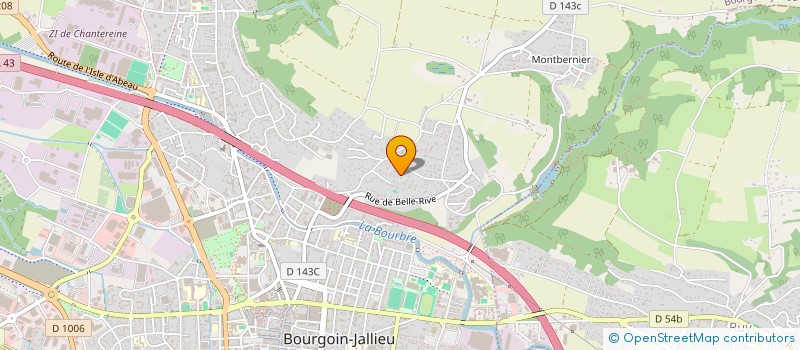 localisation de l'entreprise MADAME CAROLINE DAMBRINE  BOURGOIN-JALLIEU