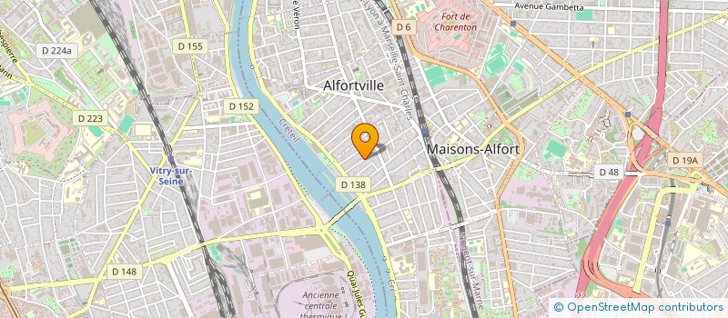 localisation de l'entreprise MADAME CAROLINE DANDRIEU  ALFORTVILLE