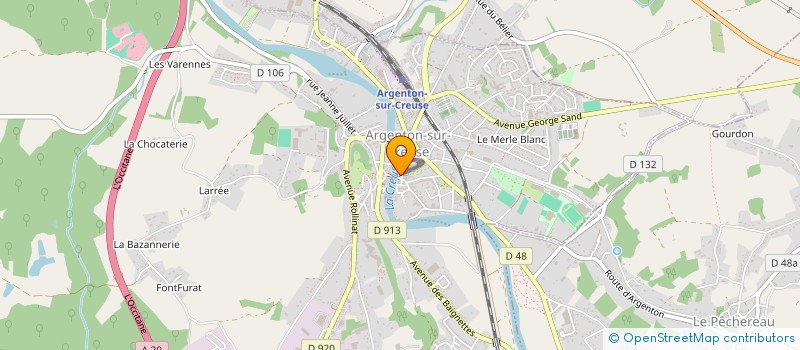 localisation de l'entreprise MADAME CAROLINE DASSAC à ARGENTON-SUR-CREUSE