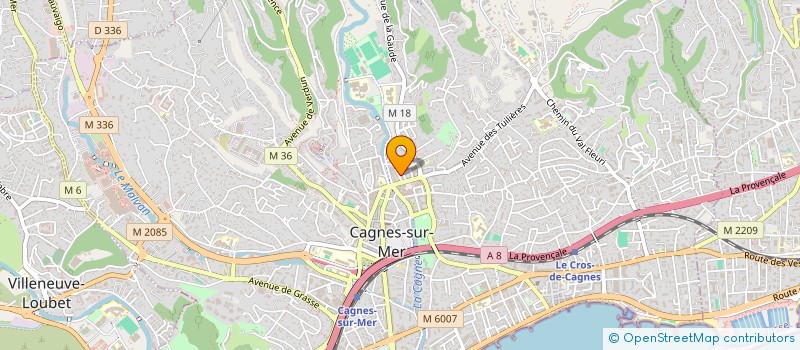 localisation de l'entreprise MADAME CAROLINE DE BUF à CAGNES-SUR-MER