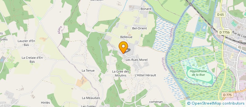 localisation de l'entreprise MADAME CAROLINE DE CLERCQ  SAINT-JEAN-LA-POTERIE