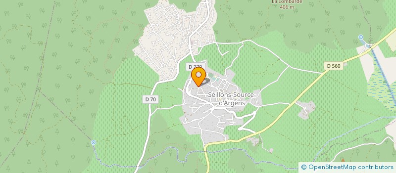 localisation de l'entreprise MADAME CAROLINE DE CORLIEU  SEILLONS SOURCE D'ARGENS