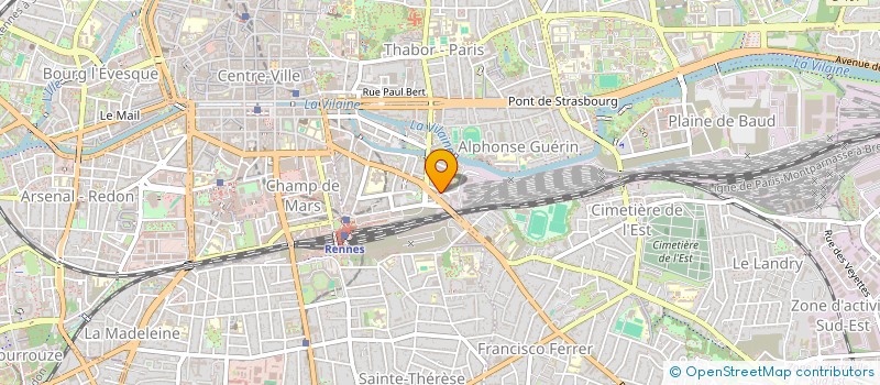 localisation de l'entreprise MADAME CAROLINE DE DREUILLE  RENNES