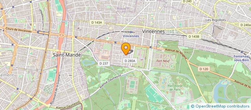 localisation de l'entreprise MADAME CAROLINE DE GEETER à VINCENNES
