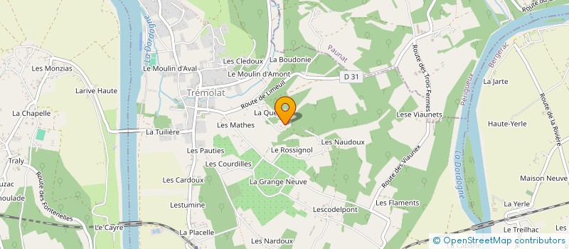 localisation de l'entreprise MADAME CAROLINE DE JONG  TREMOLAT