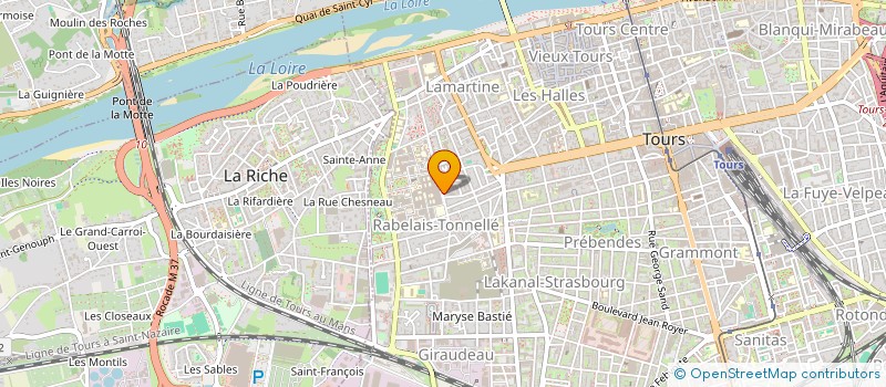 localisation de l'entreprise MADAME CAROLINE DE LA GRANDIERE à TOURS