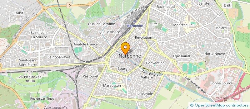 localisation de l'entreprise MADAME CAROLINE DE NERVO  NARBONNE