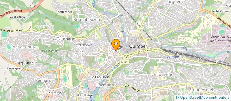 localisation de l'entreprise MADAME CAROLINE DE VERA à QUIMPER
