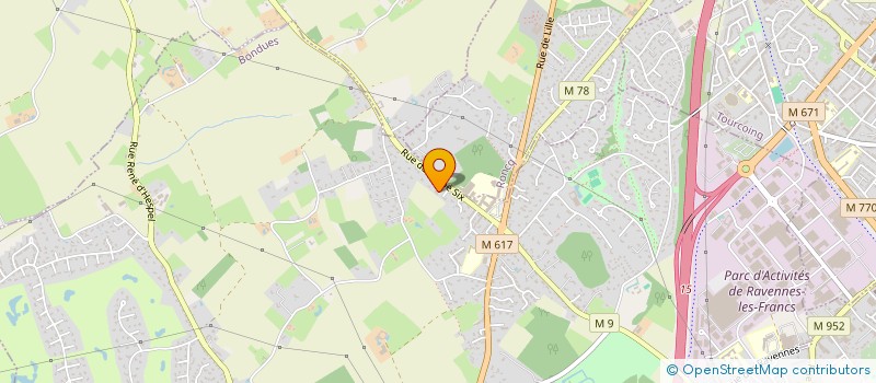 localisation de l'entreprise MADAME CAROLINE DEBIEUVRE  BONDUES