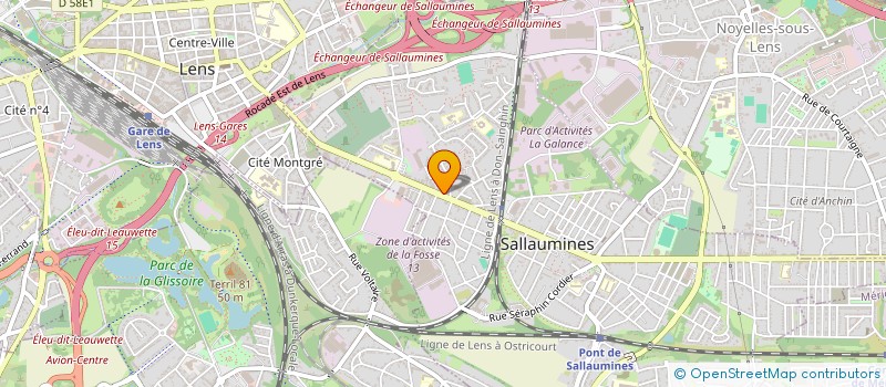 localisation de l'entreprise MADAME CAROLINE DECLERCK  SALLAUMINES