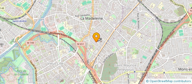 localisation de l'entreprise MADAME CAROLINE DECROOCQ à LA MADELEINE