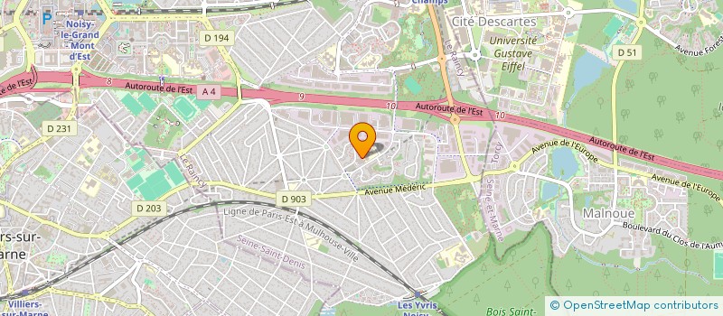 localisation de l'entreprise MADAME CAROLINE DEFRANCE  NOISY-LE-GRAND