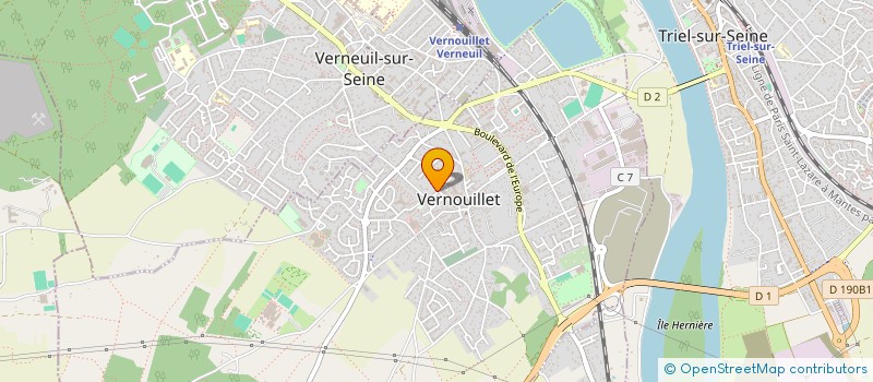 localisation de l'entreprise MADAME CAROLINE DEGOBERT à VERNOUILLET