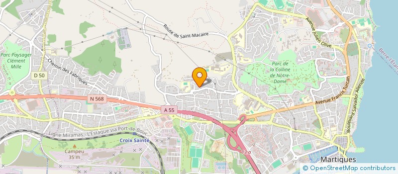 localisation de l'entreprise MADAME CAROLINE DEJEAN  MARTIGUES